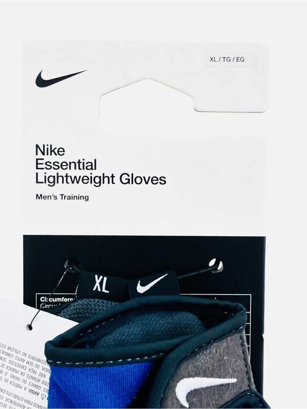 Nike Men's Essential Fitness Gloves, Game Royal/Anthracite/White Size XL - Picture 5 of 7